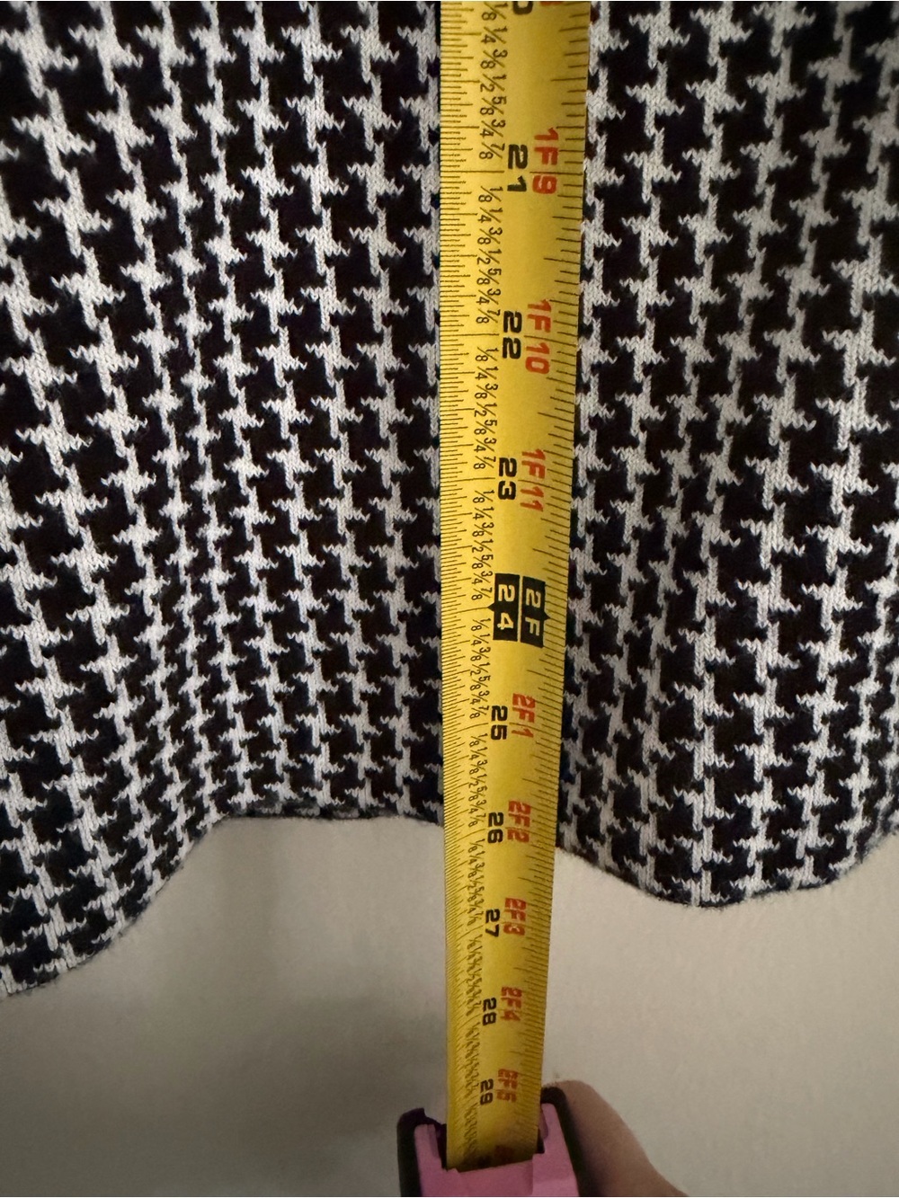 CHAPS Houndstooth 3 Button Casual Blazer Jacket Women's Size Medium Black/White - Picture 14 of 14